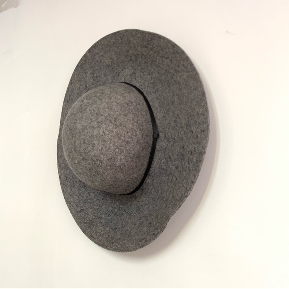 Halogen Wide Brim Wool Floppy Hat Gray - Picture 3 of 10